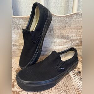 Vans Black Slip-On Shoes